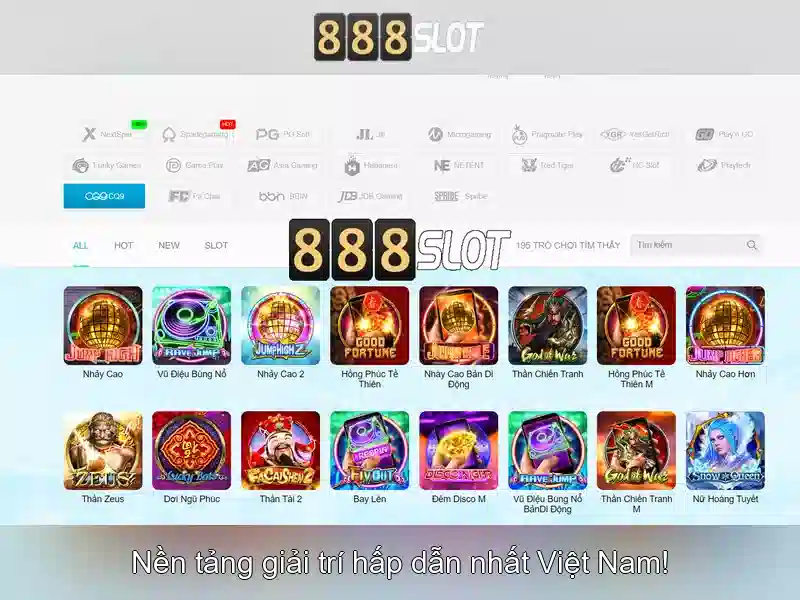Trải nghiệm trò chơi SLOT tại 888Slot
