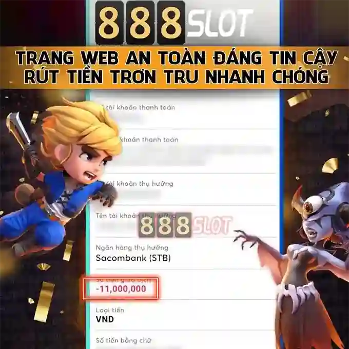 Các trò chơi slot hấp dẫn trên kênh 888slot channel